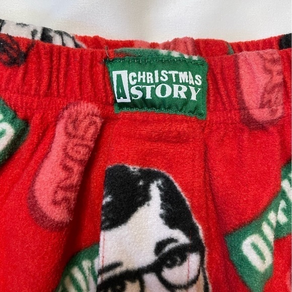 Mens A Christmas Story size medium pajama pants - Picture 5 of 6